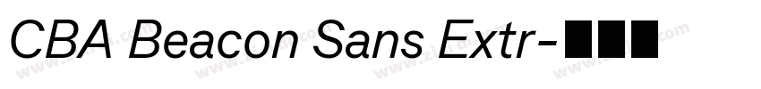 CBA Beacon Sans Extr字体转换 CBA Beacon Sans Extr字体转换